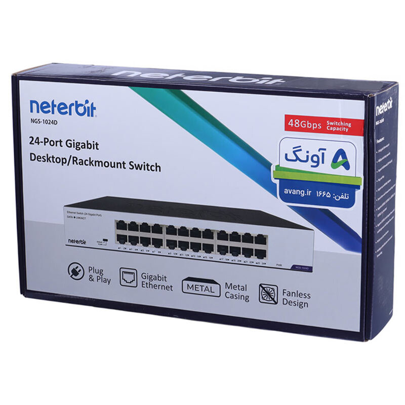 سوییچ 24 پورت نتربیت NGS-1024D - 2