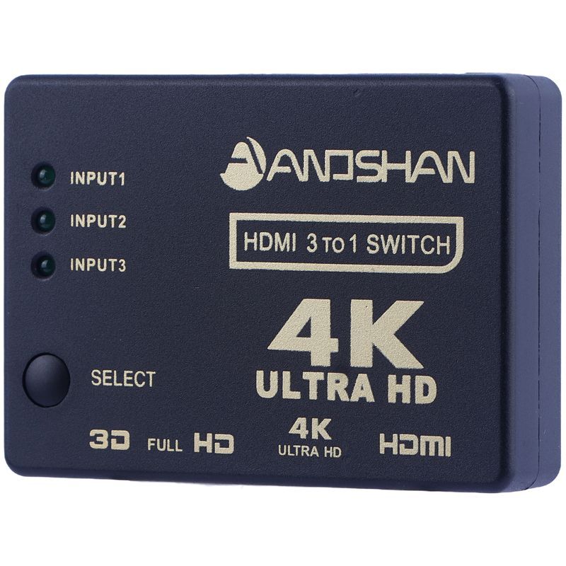 سوییچ 3 پورت HDMI آنوشان A-822 + ریموت کنترل - 4
