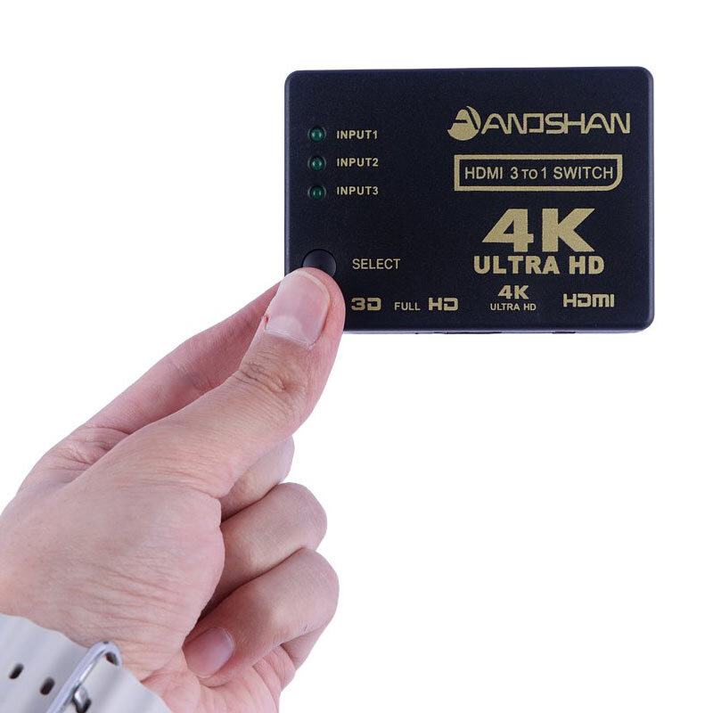 سوییچ 3 پورت HDMI آنوشان A-822 + ریموت کنترل - 6
