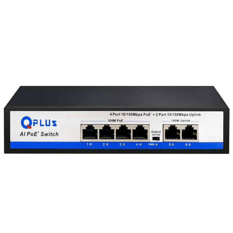 سوییچ 4 پورت POE کیو پلاس PL-P4002