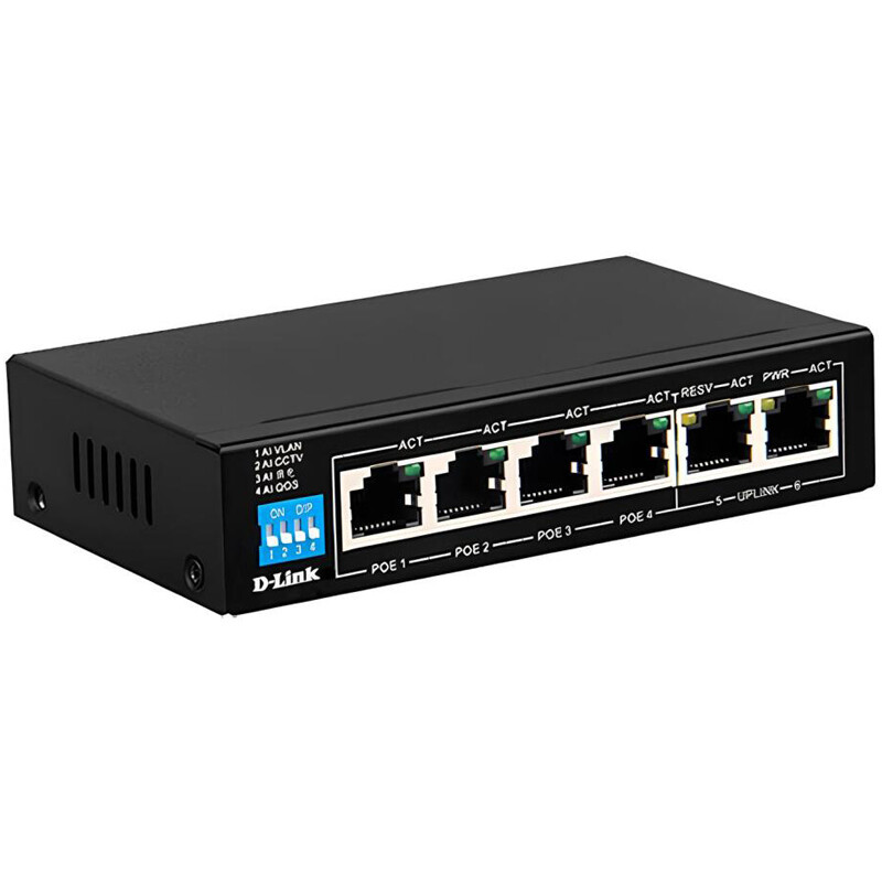 سوییچ 6 پورت POE دی لینک NGS-F1006P-A - 3