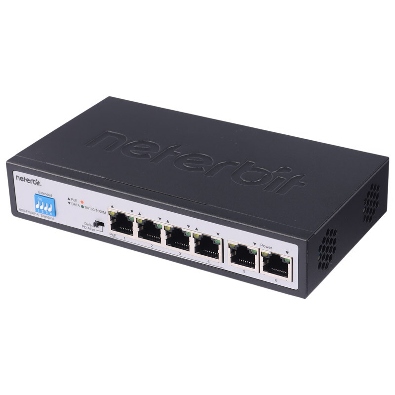 سوییچ 6 پورت POE نتربیت NGS-F1006P-A - 3
