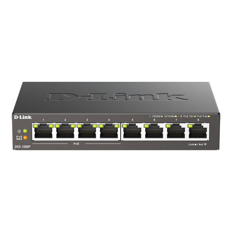 سوییچ 8 پورت POE دی لینک DGS-1008P