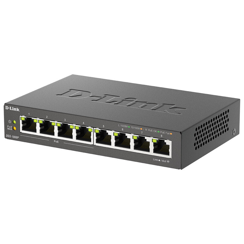 سوییچ 8 پورت POE دی لینک DGS-1008P - 2