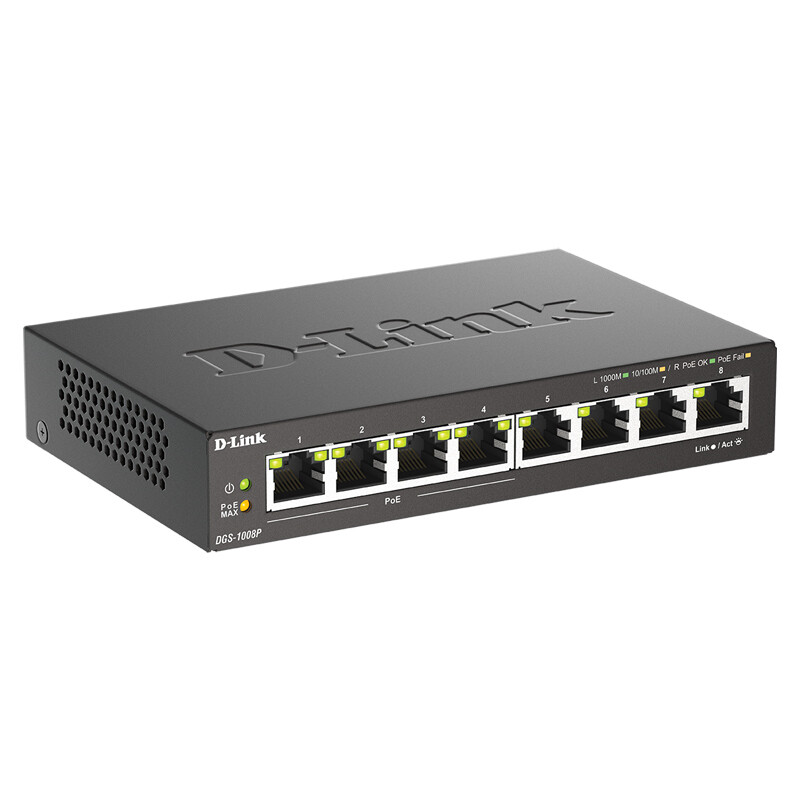 سوییچ 8 پورت POE دی لینک DGS-1008P - 4