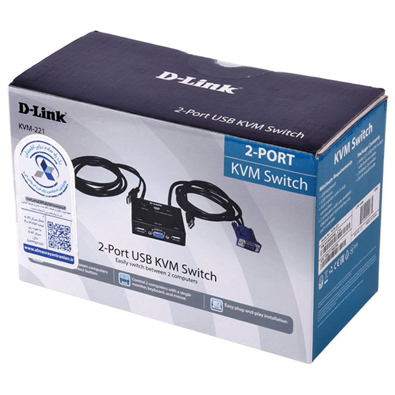 سوییچ D-Link KVM-221 KVM - 2