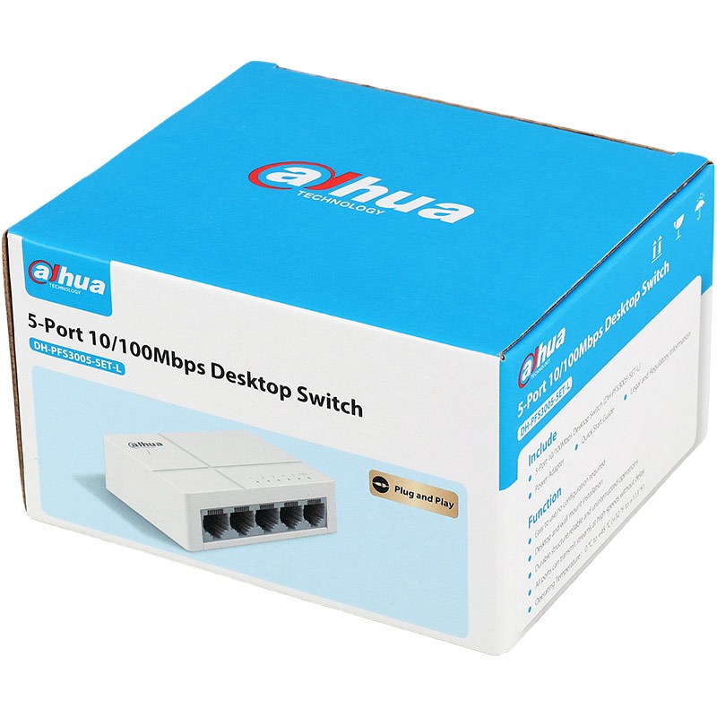 سوییچ Dahua DH-PFS3005-5ET-L 5Port - 2