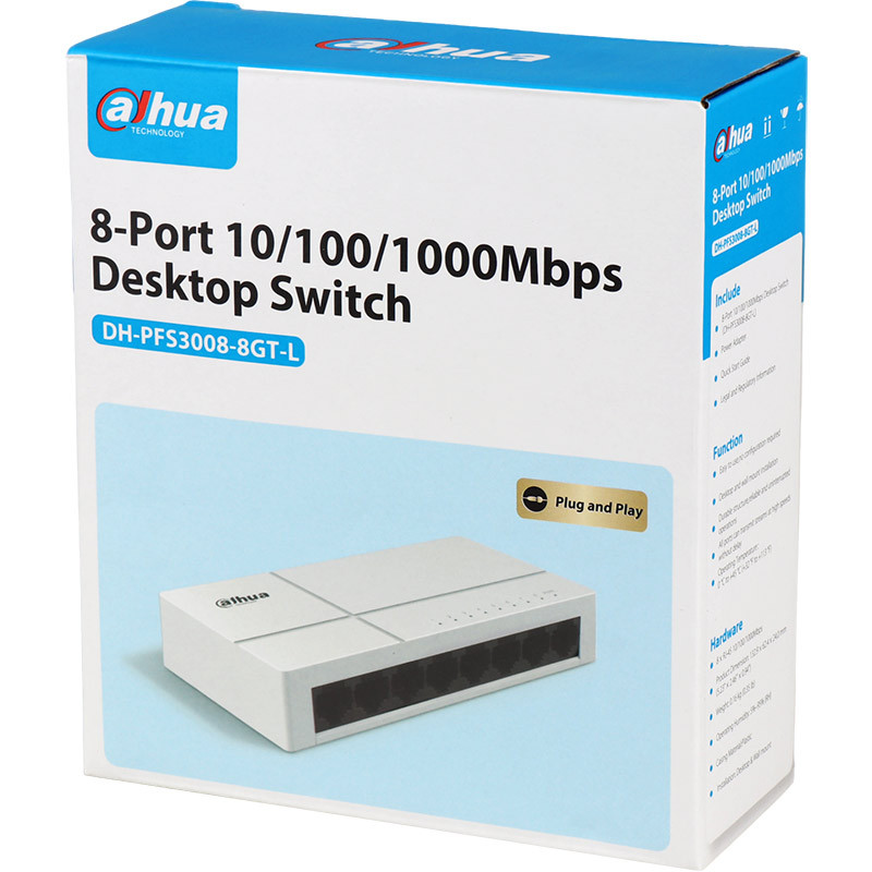 سوییچ Dahua DH-PFS3008-8GT-L 8Port - 2