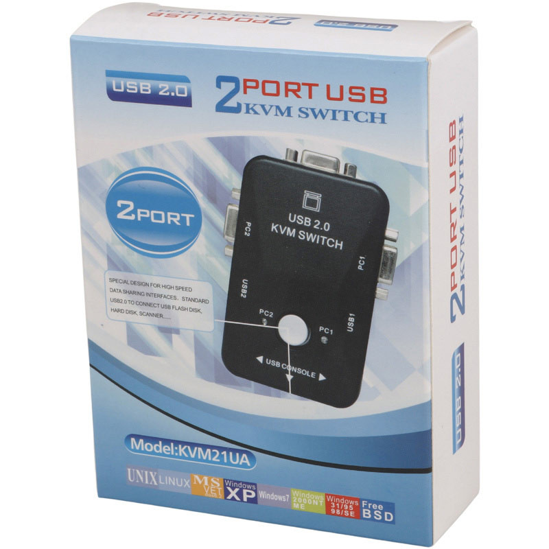 سوییچ Detex+ KVM21UA 2Port KVM - 2