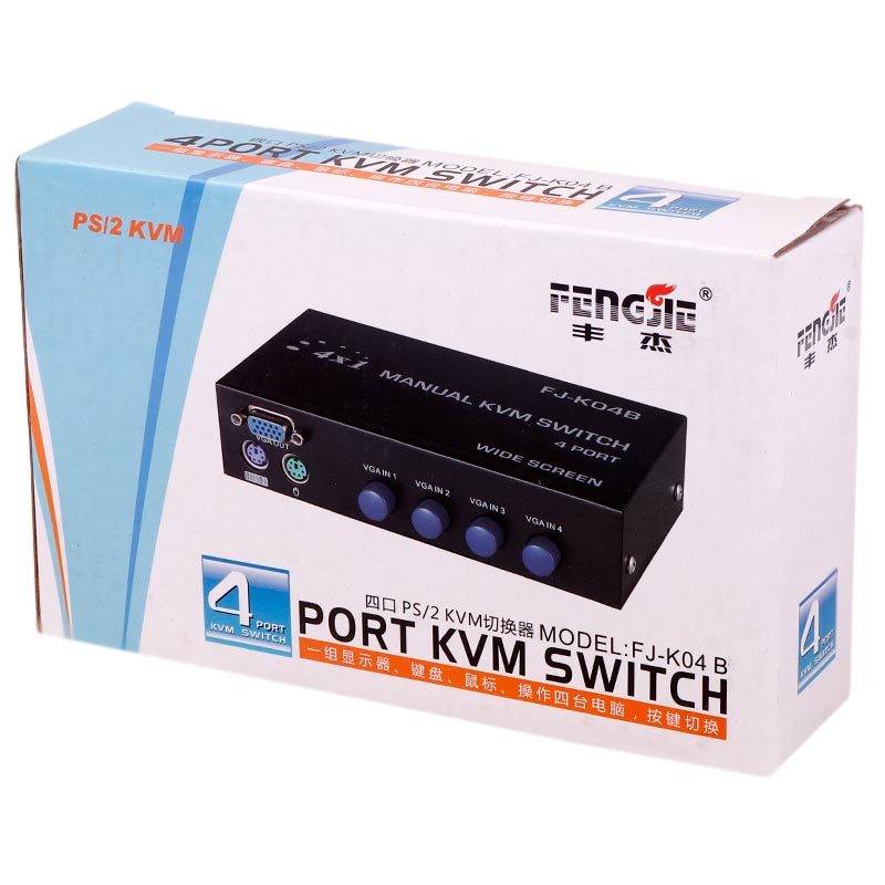 سوییچ FENGJIE FJ-K04B 4Port KVM - 2