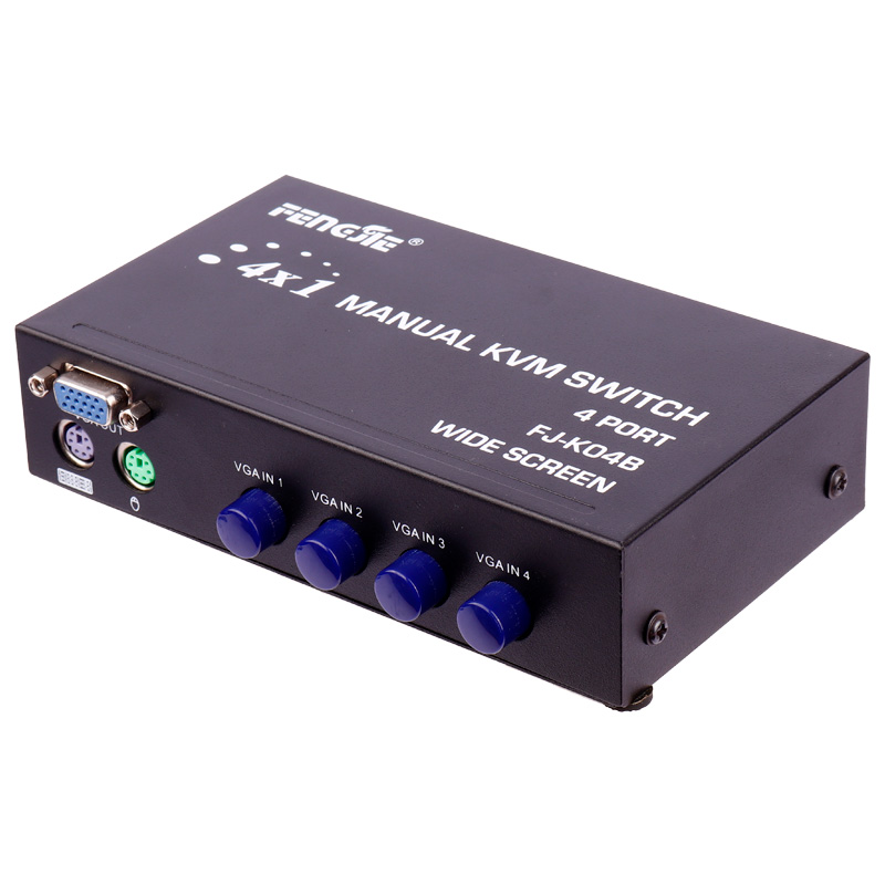 سوییچ FENGJIE FJ-K04B 4Port KVM - 3