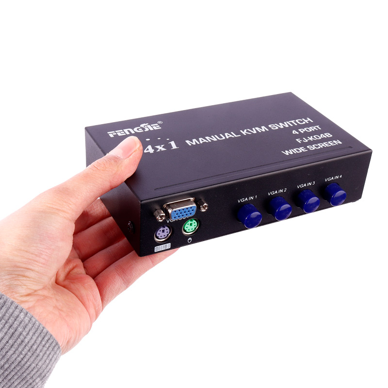 سوییچ FENGJIE FJ-K04B 4Port KVM - 4