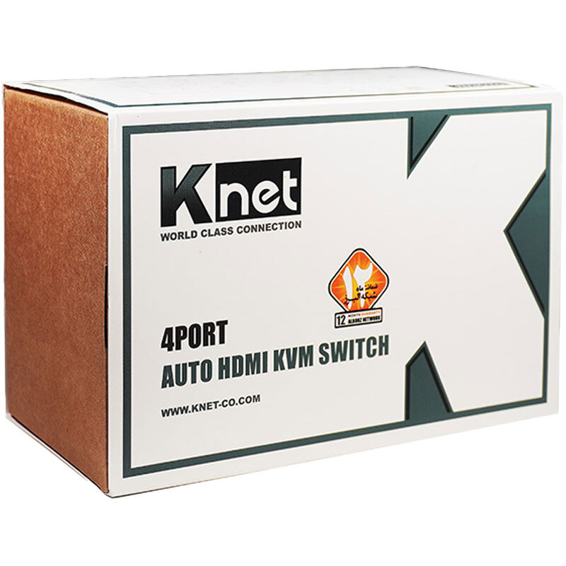 سوییچ KVM اتوماتیک چهار پورت کی نت K-H624 - 4