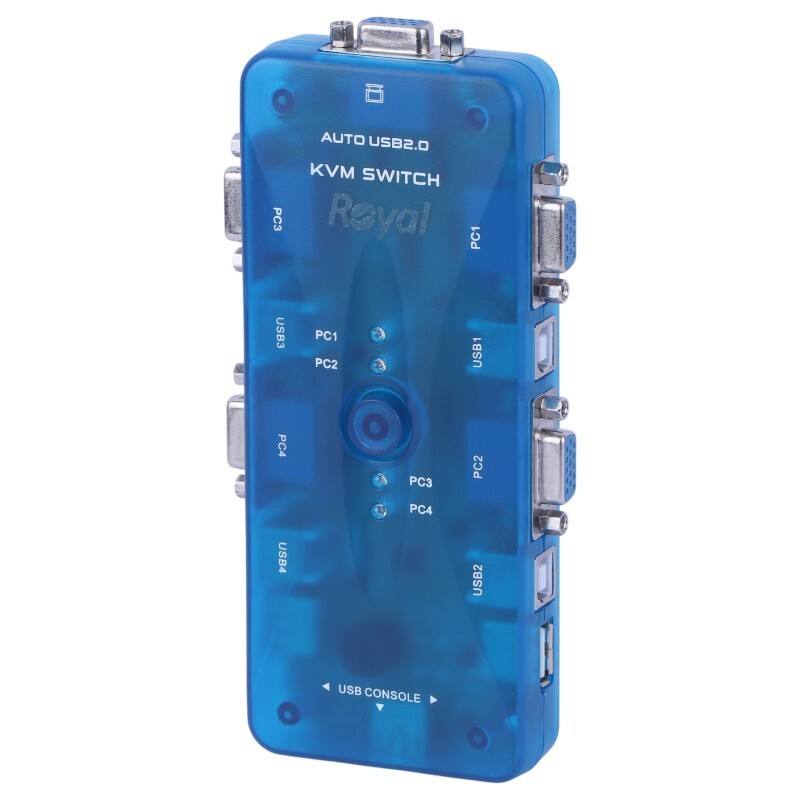 سوییچ KVM اتوماتیک چهار پورت رویال 104UK - 6