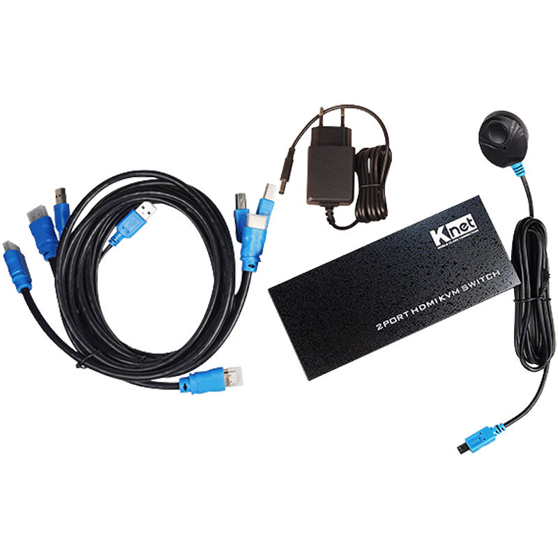 سوییچ KVM اتوماتیک دو پورت کی نت K-H622 - 4