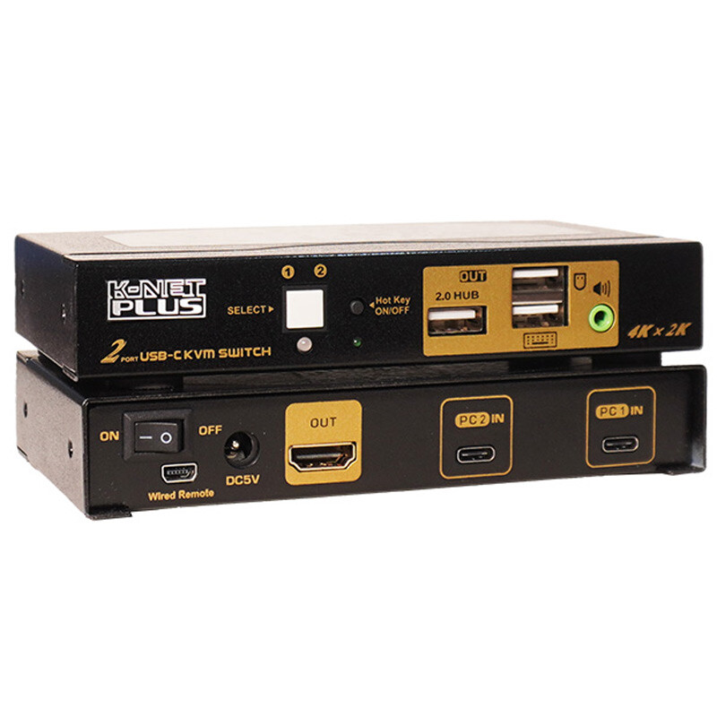سوییچ KVM اتوماتیک دو پورت کی نت پلاس KP-C622 - 3
