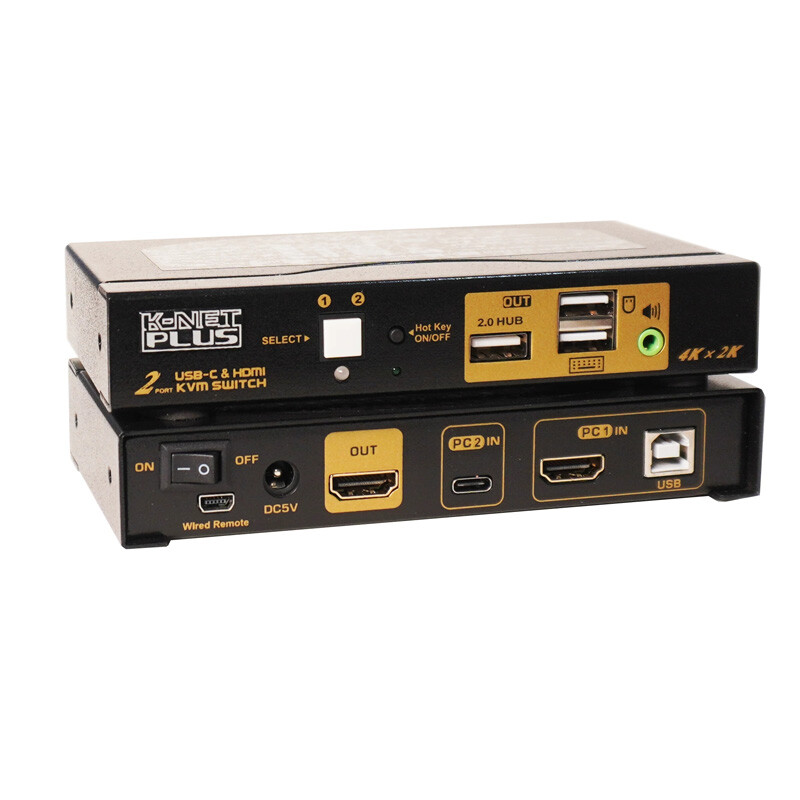 سوییچ KVM اتوماتیک دو پورت کی نت پلاس KP-CH622 - 3