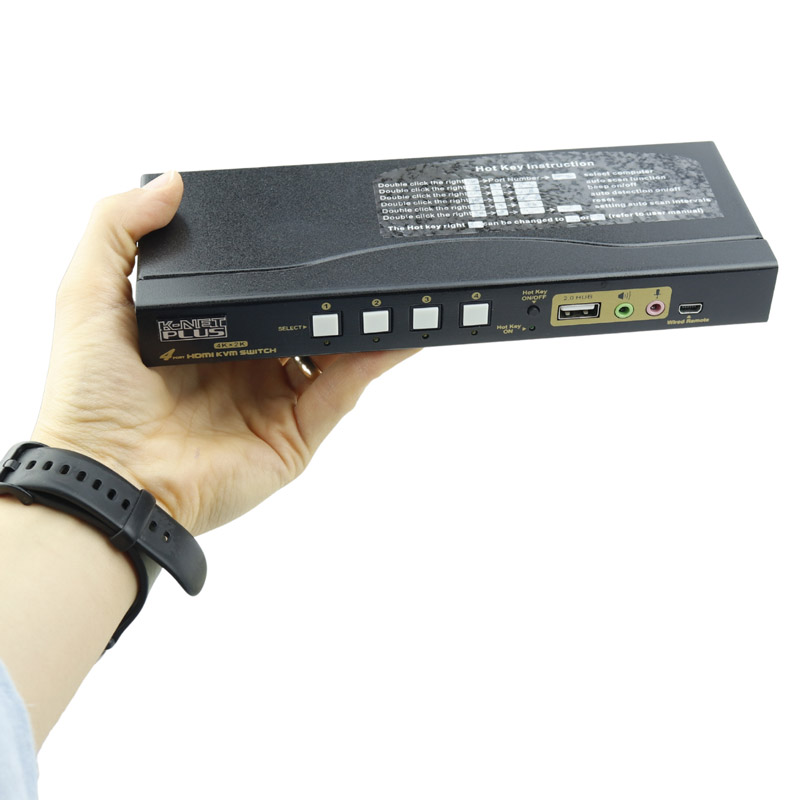 سوییچ KVM اتوماتیک دو پورت کی نت پلاس KP-U624 - 5