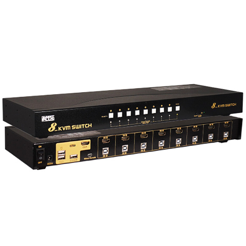 سوییچ KVM اتوماتیک هشت پورت کی نت پلاس KP-H628