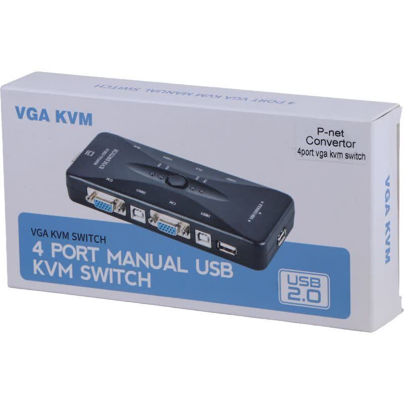 سوییچ KVM چهار پورت پی نت 4UK - 2