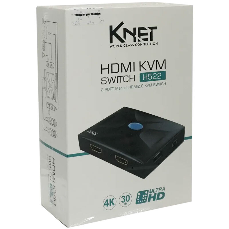 سوییچ KVM دو پورت کی نت K-H522 - 2
