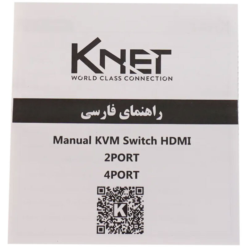 سوییچ KVM دو پورت کی نت K-H522 - 5