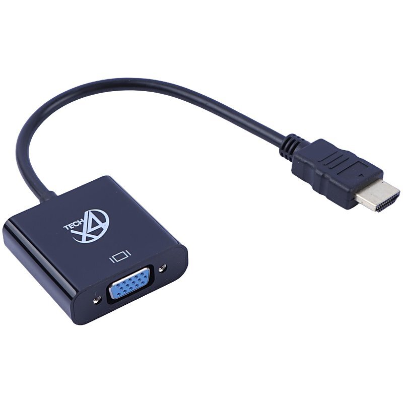 تبدیل HDMI به VGA ایکس فورتک + کابل صدا و کابل Micro USB - 3