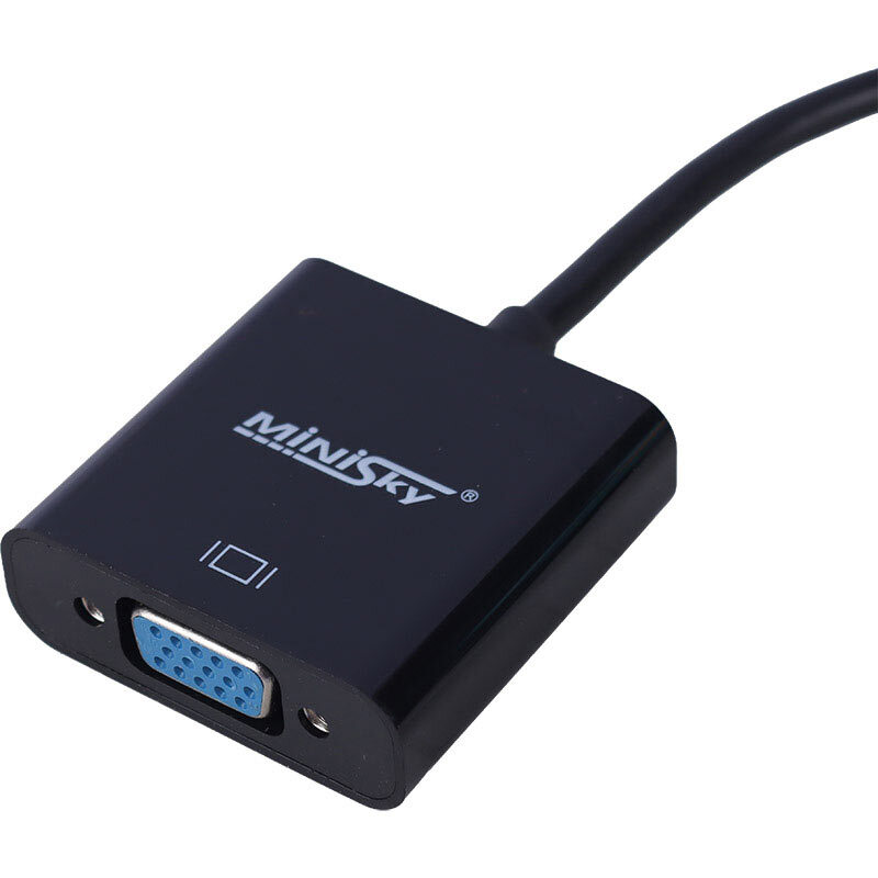 تبدیل HDMI به VGA مینی اسکای + کابل صدا و کابل Micro USB - 3