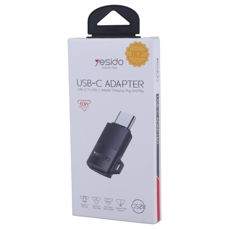 تبدیل OTG لایتنینگ به تایپ سی یسیدو GS28 - 2