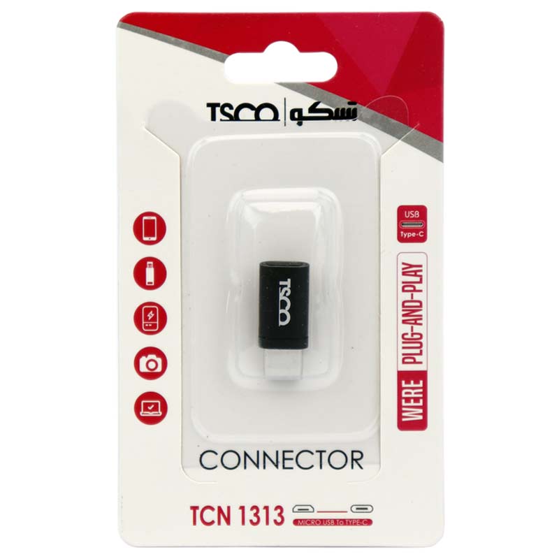 تبدیل OTG میکرو یو اس بی به تایپ سی تسکو TCN 1313 - 2