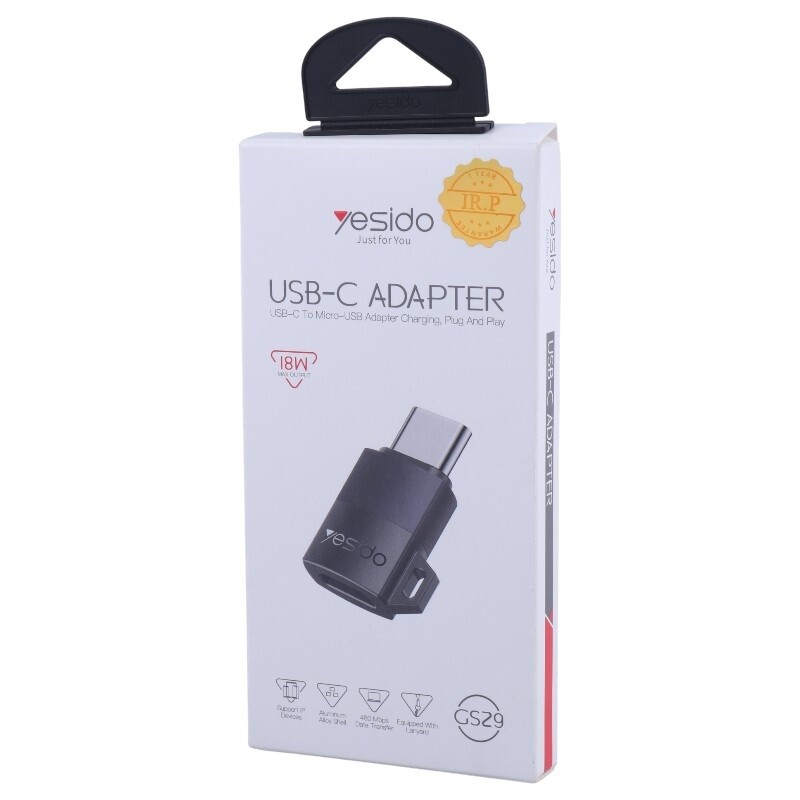 تبدیل OTG میکرو یو اس بی به تایپ سی یسیدو GS29 - 8