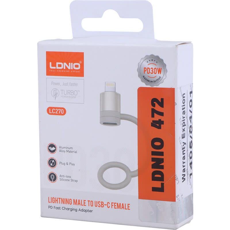 تبدیل OTG تایپ سی به لایتنینگ الدینیو LC270 - 8