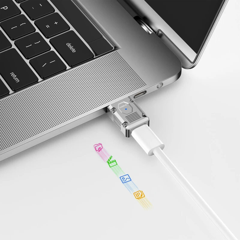 تبدیل OTG تایپ سی به USB هیسکا H9 - 2