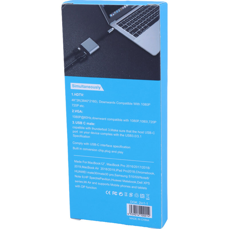 تبدیل Type-C به Daguaika HDMI/VGA - 8
