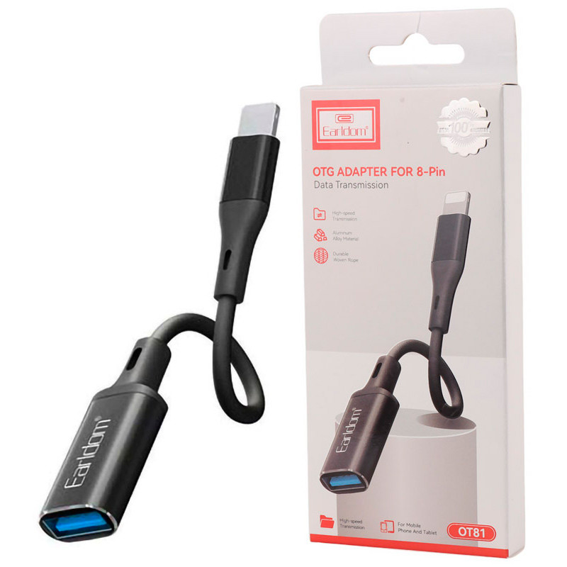 تبدیل USB OTG به لایتنینگ ارلدام ET-OT81
