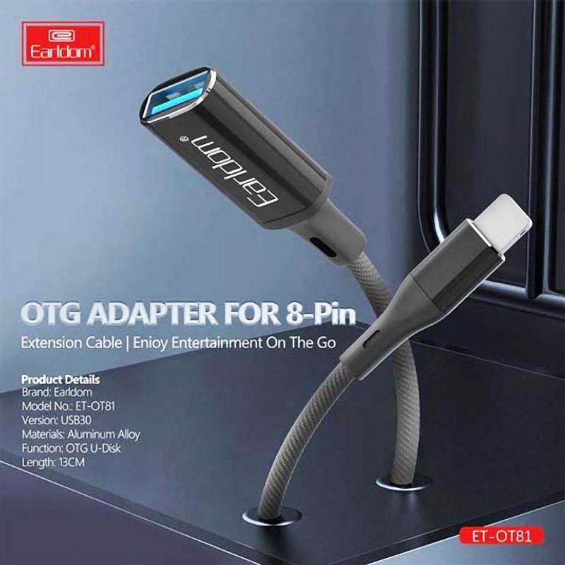 تبدیل USB OTG به لایتنینگ ارلدام ET-OT81 - 4
