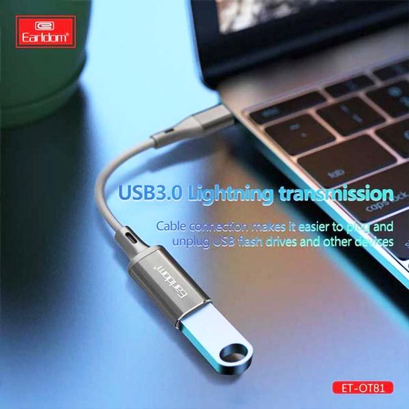 تبدیل USB OTG به لایتنینگ ارلدام ET-OT81 - 5