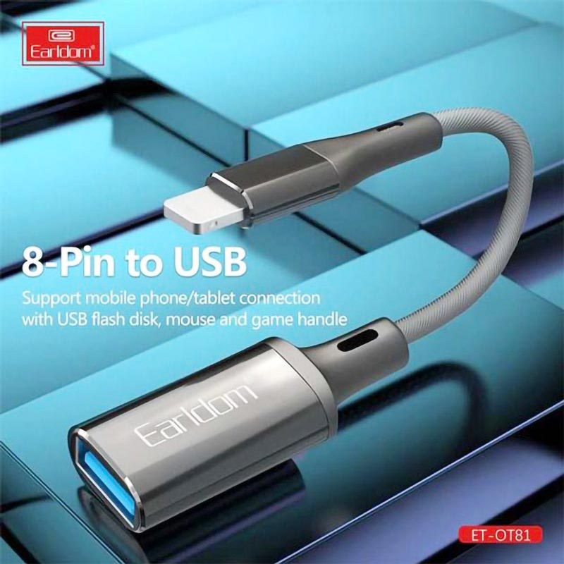 تبدیل USB OTG به لایتنینگ ارلدام ET-OT81 - 7