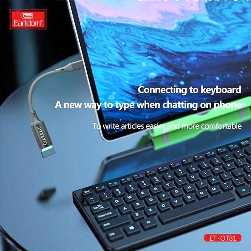 تبدیل USB OTG به لایتنینگ ارلدام ET-OT81 - 8