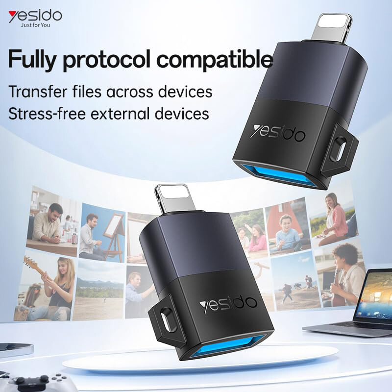 تبدیل USB OTG به لایتنینگ یسیدو GS32 - 2
