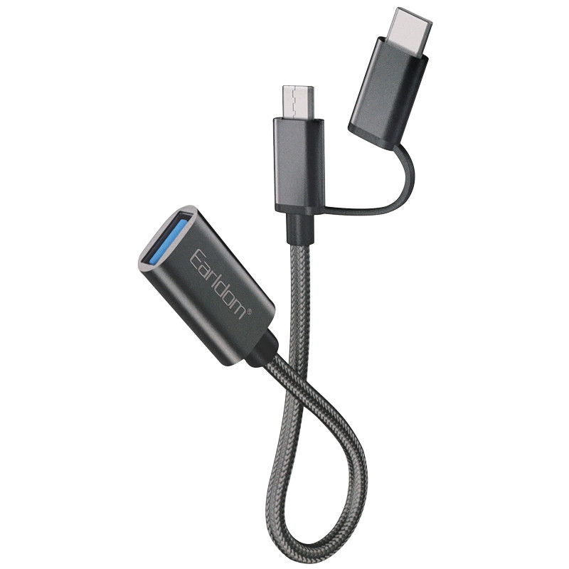 تبدیل USB OTG به MicroUSB / Type-C ارلدام ET-OT84 - 4