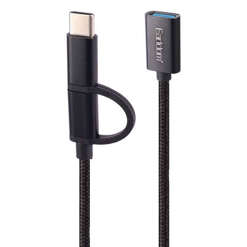 تبدیل USB OTG به MicroUSB / Type-C ارلدام ET-OT84 - 6