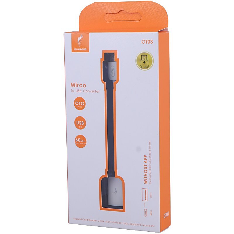 تبدیل USB OTG به میکرو یو اس بی اسکای دلفین OT03 - 5