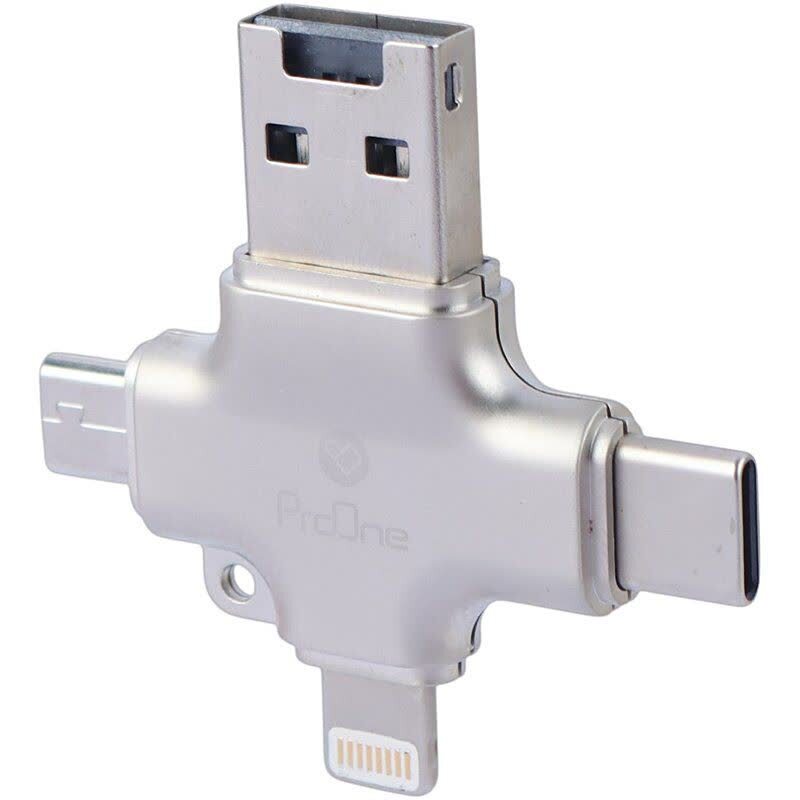 تبدیل USB OTG به میکرو یو اس بی / تایپ سی / لایتنینگ پرووان PCO04 - 2