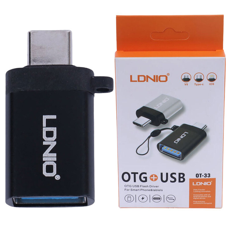 تبدیل USB OTG به تایپ سی الدینیو OT-33