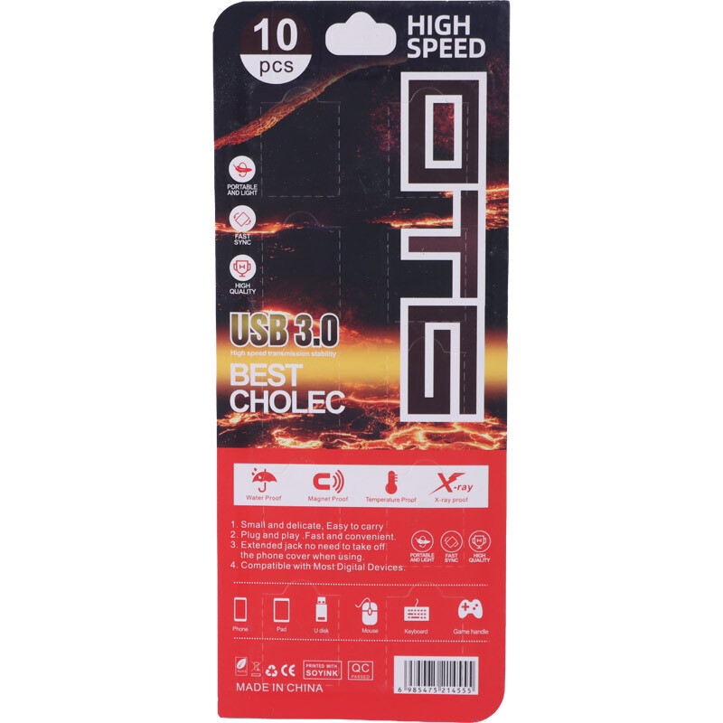 تبدیل USB OTG به تایپ سی بسته 10 عددی - 2