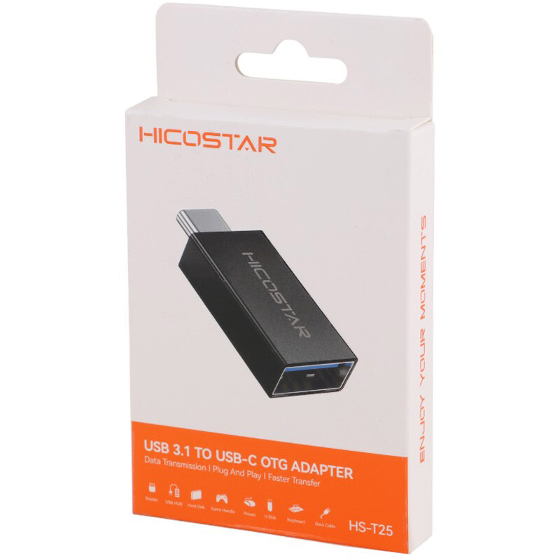 تبدیل USB OTG به تایپ سی هایکو استار HS-T25 - 6