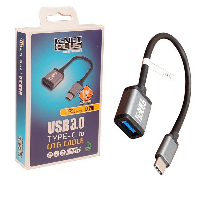 تبدیل USB OTG به تایپ سی کی نت پلاس KP-B40