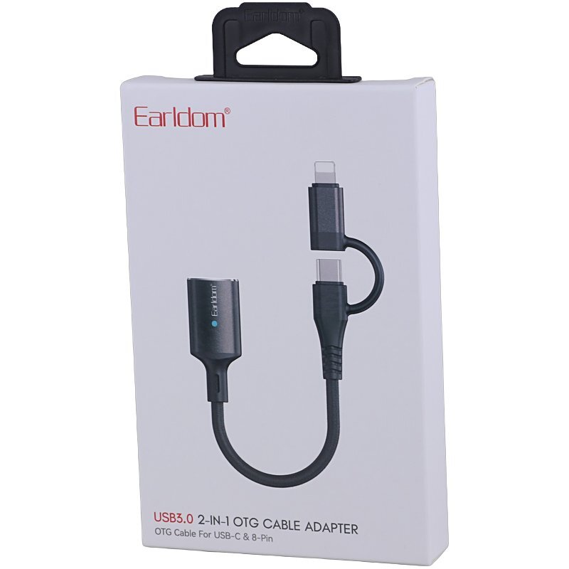 تبدیل USB OTG به تایپ سی / لایتنینگ ارلدام ET-OT109CL - 6