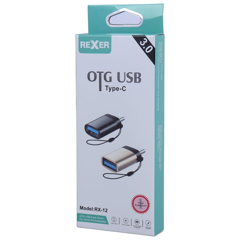 تبدیل USB OTG به تایپ سی رکسر RX-12 - 2